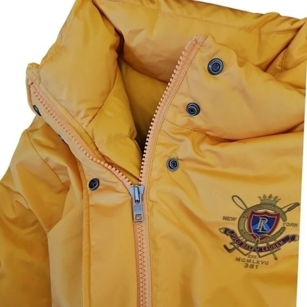 Polo Ralph Lauren Equestrian Yellow Puffer‎ XXL Men / 2XL Women 90% Down 26